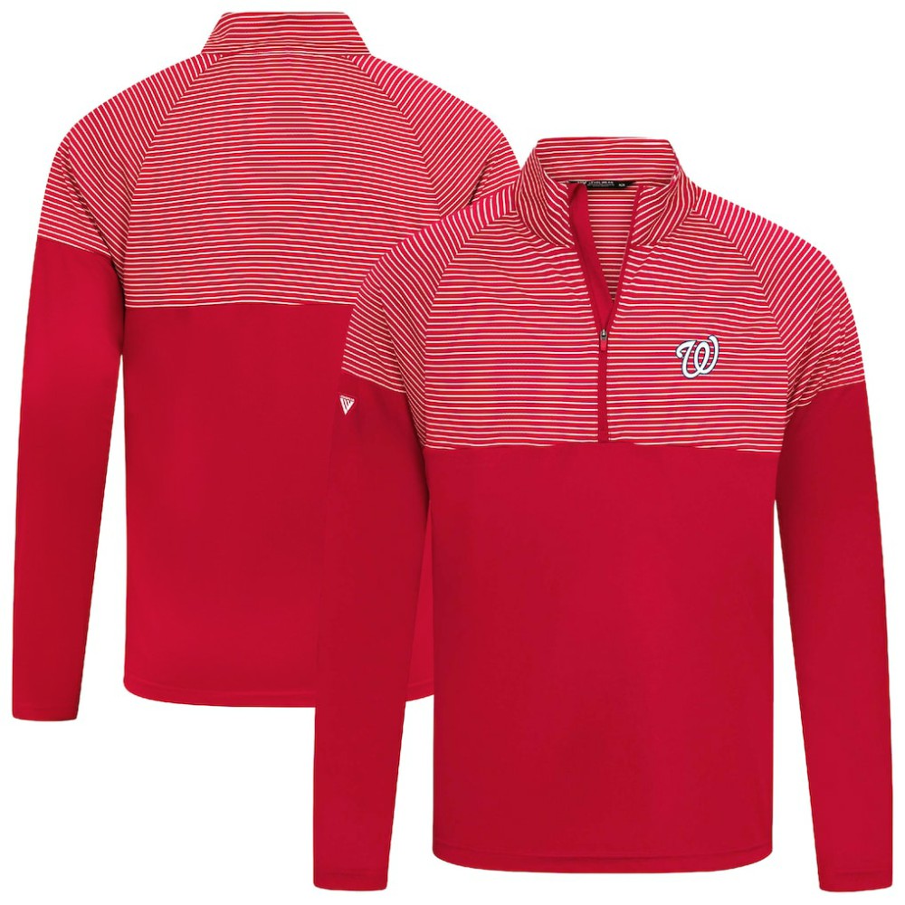 Washington Nationals Levelwear Classic Stripes Insignia 2.0 Pullover - Red