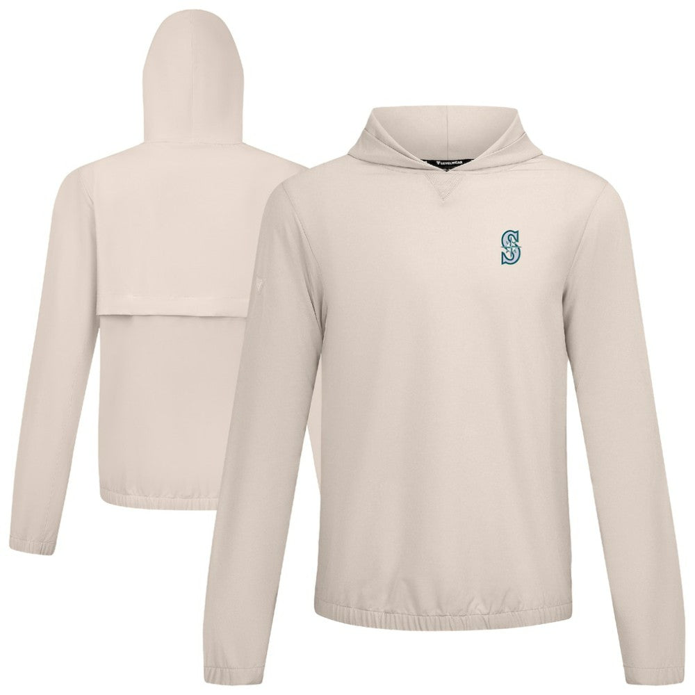 Seattle Mariners Levelwear Action Insignia 2.0 Pullover Hoodie - Khaki