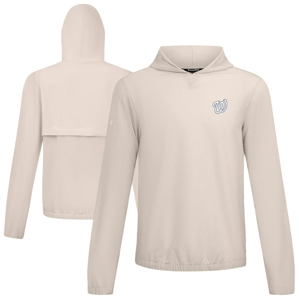 Washington Nationals Levelwear Action Insignia 2.0 Pullover Hoodie - Khaki