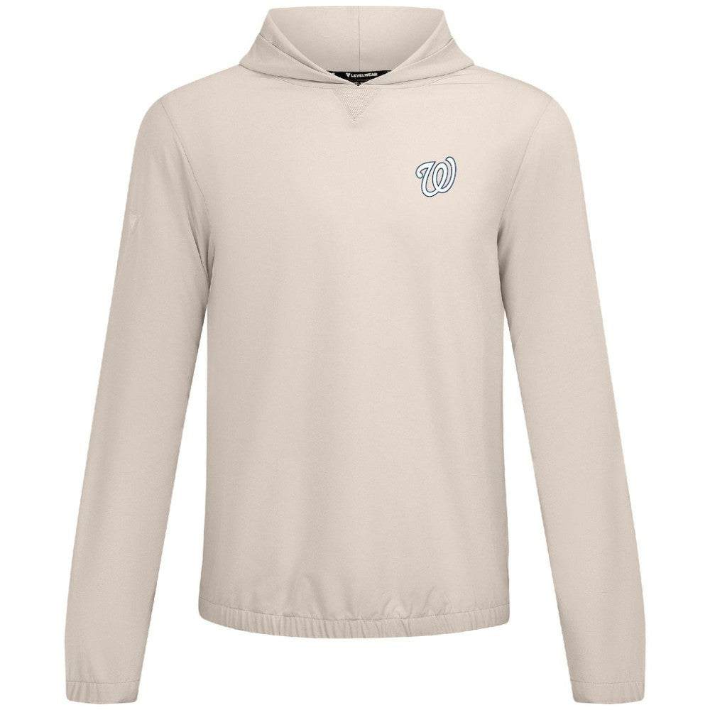 Washington Nationals Levelwear Action Insignia 2.0 Pullover Hoodie - Khaki