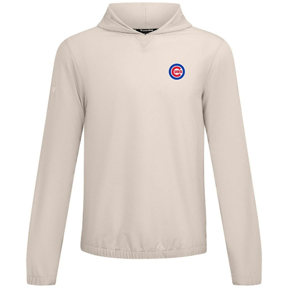 Chicago Cubs Levelwear Action Insignia 2.0 Pullover Hoodie - Khaki