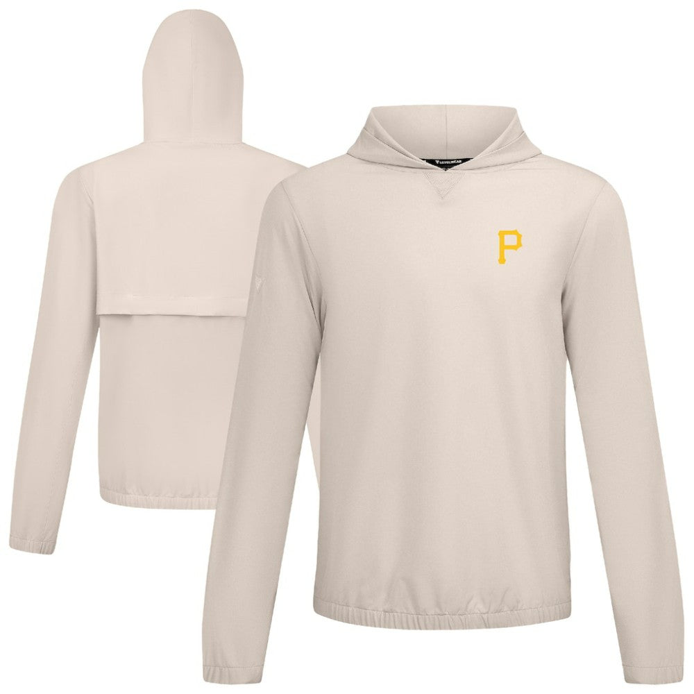 Pittsburgh Pirates Levelwear Action Insignia 2.0 Pullover Hoodie - Khaki