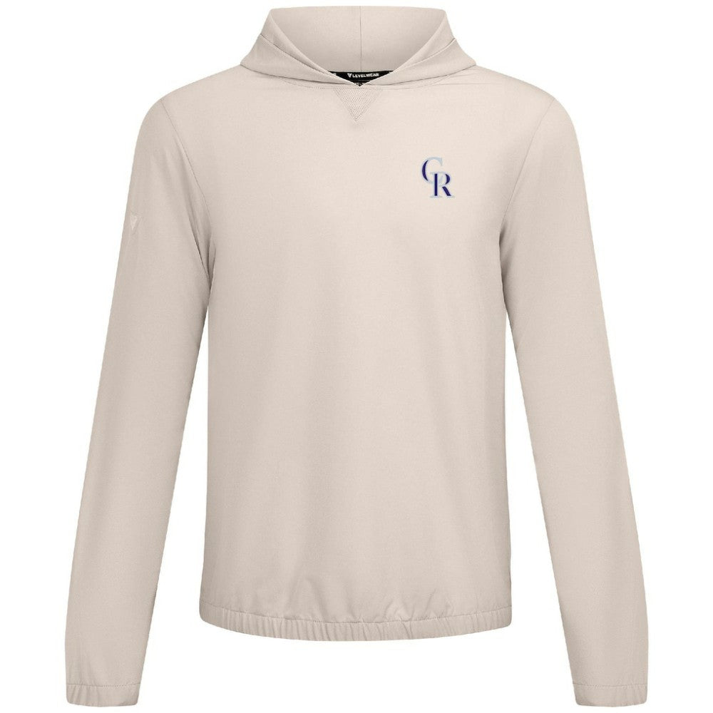 Colorado Rockies Levelwear Action Insignia 2.0 Pullover Hoodie - Khaki