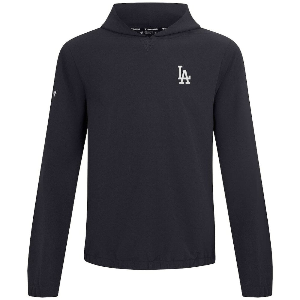 Los Angeles Dodgers Levelwear Action Insignia 2.0 Pullover Hoodie - Black