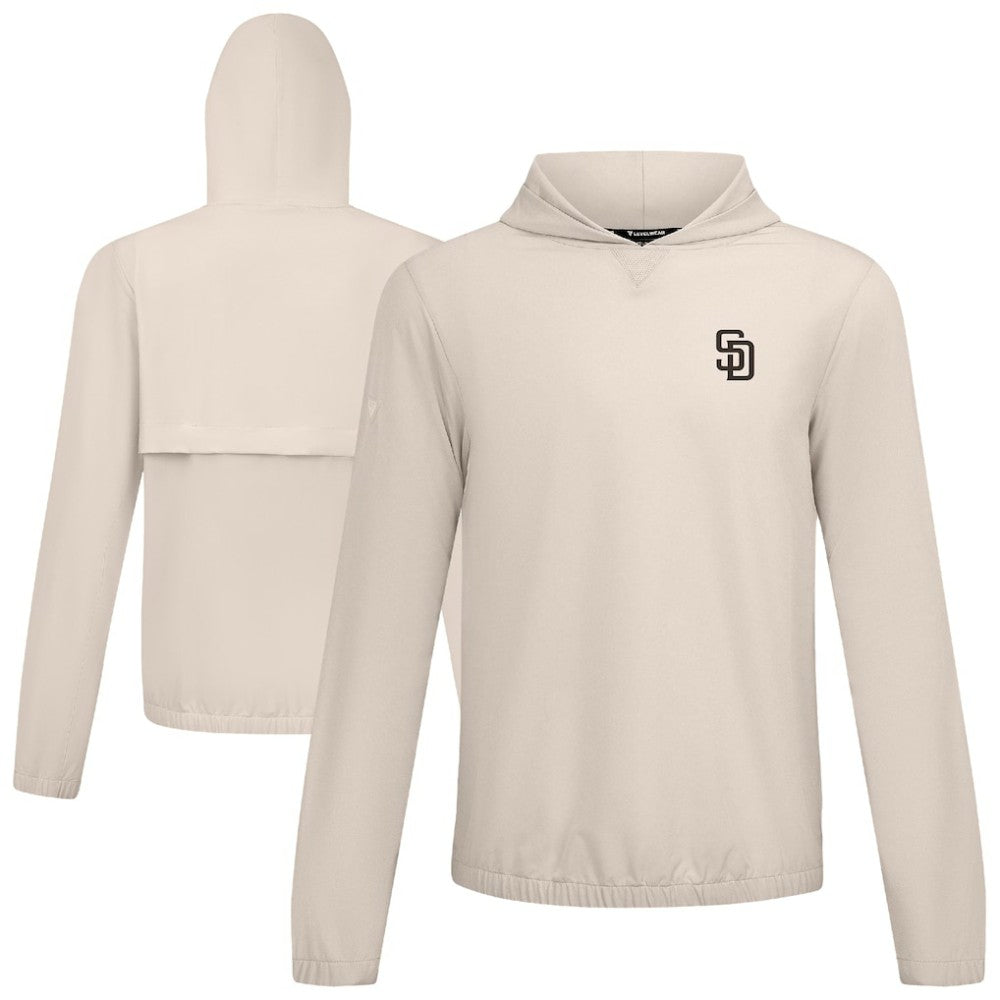 San Diego Padres Levelwear Action Insignia 2.0 Pullover Hoodie - Khaki