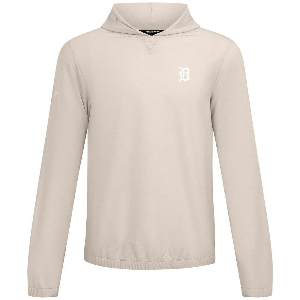 Detroit Tigers Levelwear Action Insignia 2.0 Pullover Hoodie - Khaki
