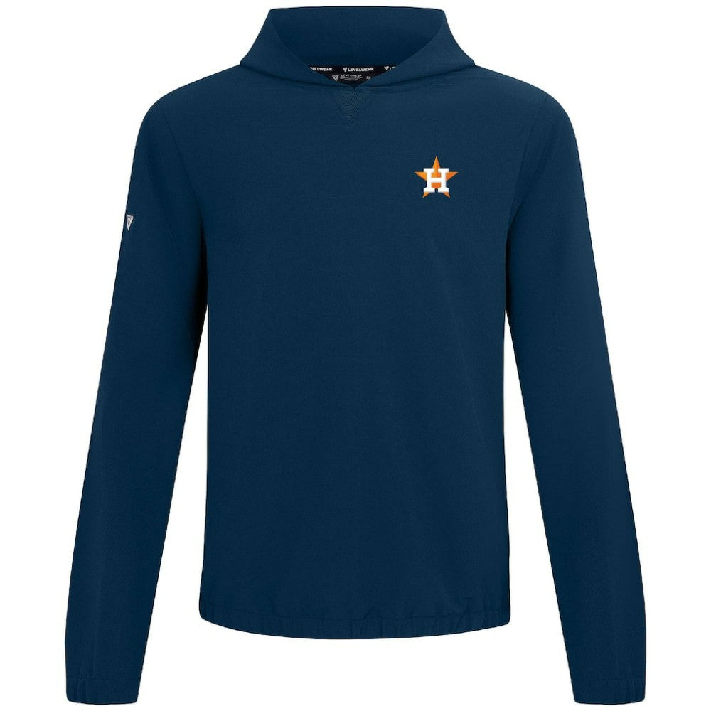 Houston Astros Levelwear Action Insignia 2.0 Pullover Hoodie - Navy
