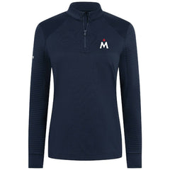 Minnesota Twins Levelwear Women's Power Insignia 2.0 Quarter-Zip Pullover Top - Navy