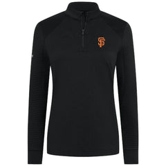 San Francisco Giants Levelwear Women's Power Insignia 2.0 Quarter-Zip Pullover Top - Black