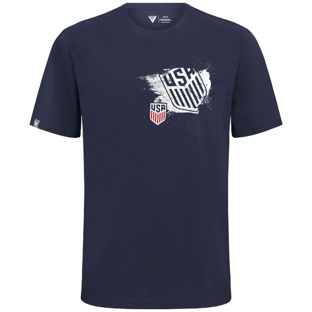 USMNT Levelwear Focal Blasted T-Shirt - Navy sale