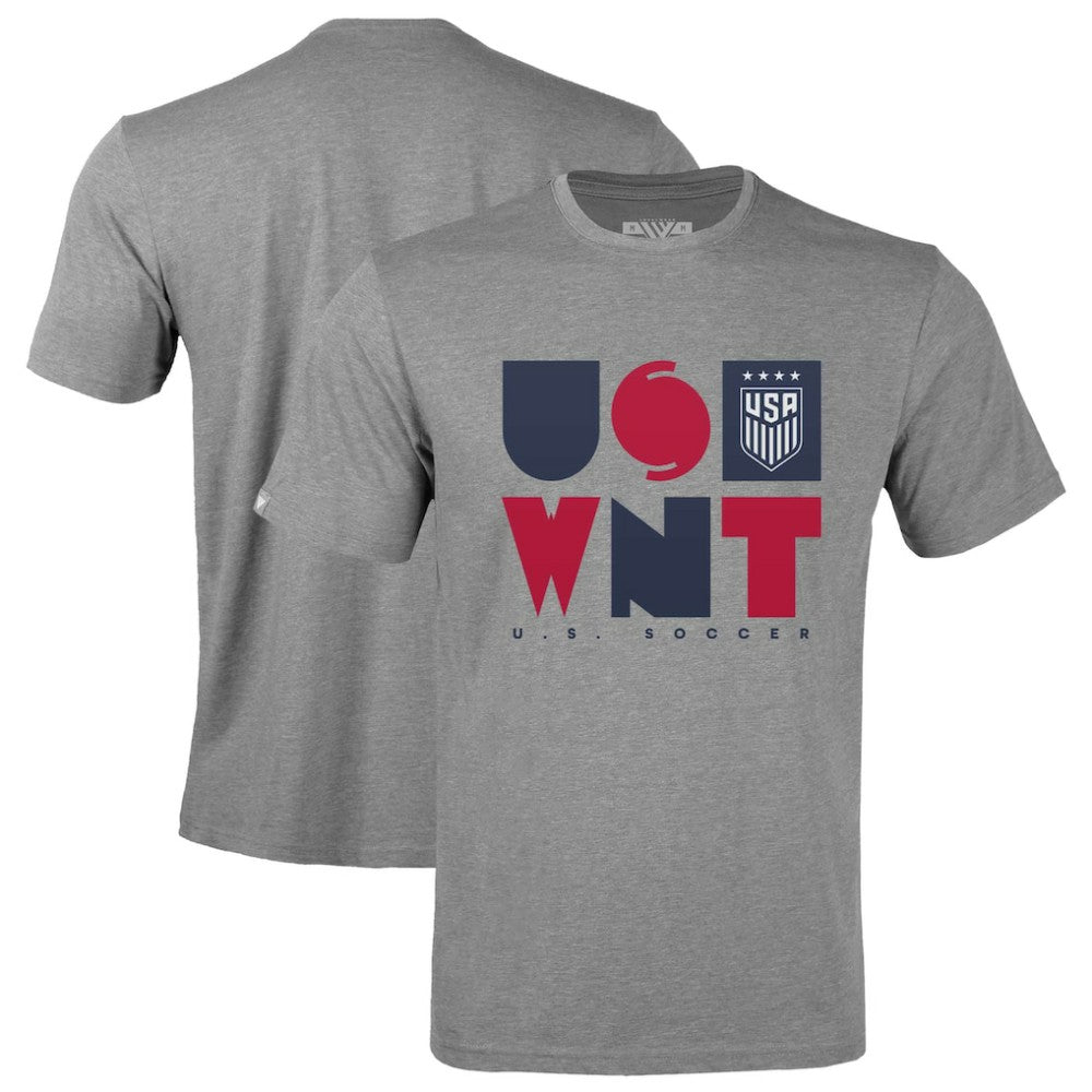 USWNT Levelwear Richmond Full On T-Shirt - Gray sale