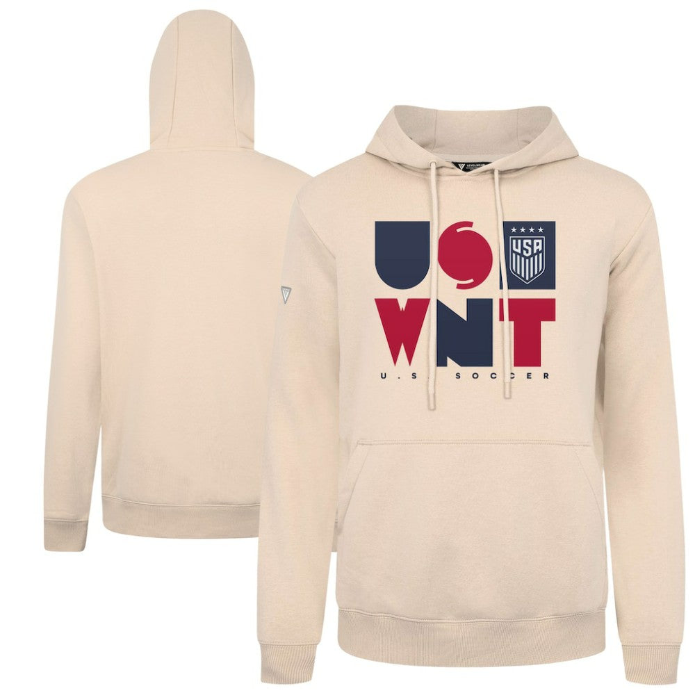 USWNT Levelwear Podium Full On Pullover Hoodie - Khaki outlet