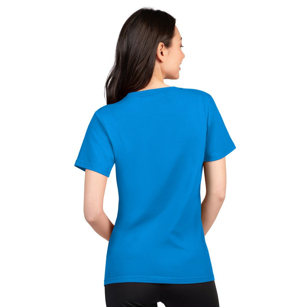 Los Angeles Chargers G-III 4Her by Carl Banks Women's Super-Slim Lightweight Winning Crew T-Shirt - Powder Blue online