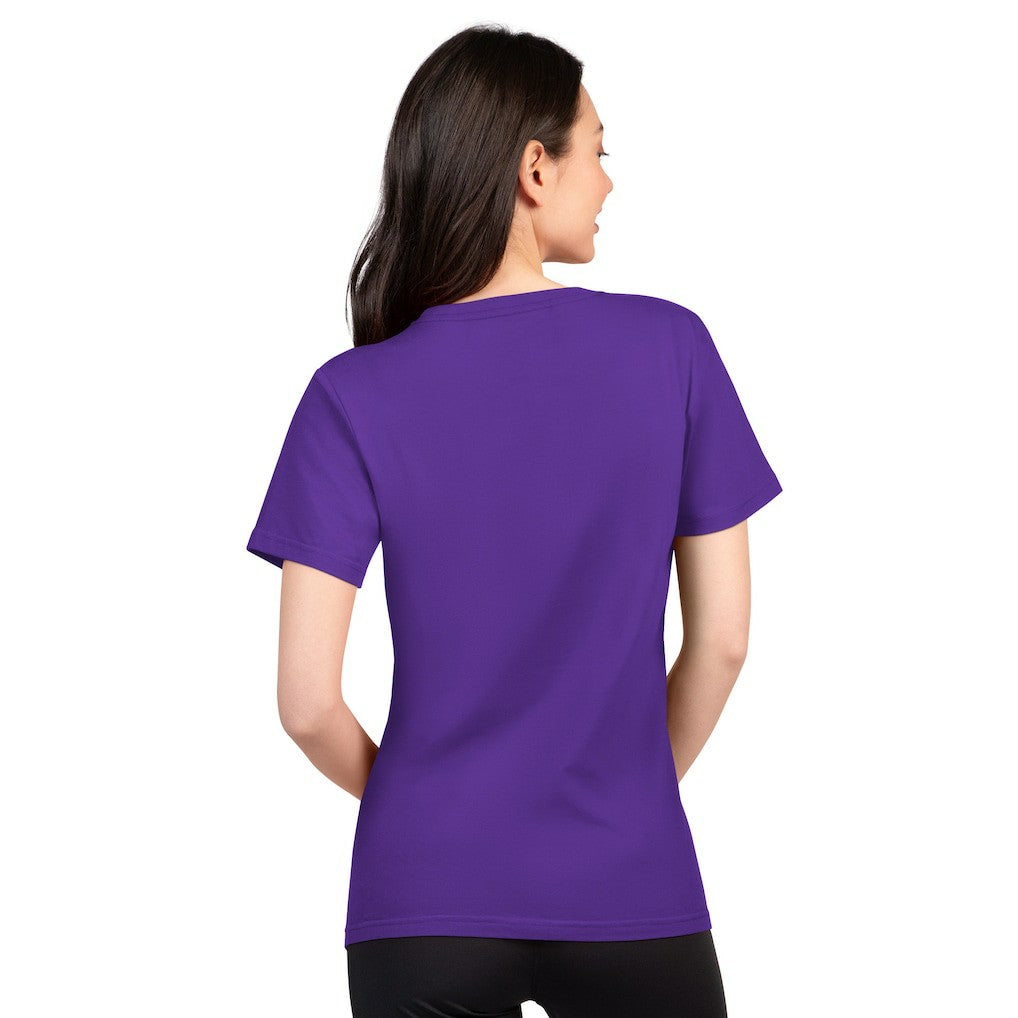 Minnesota Vikings G-III 4Her by Carl Banks Women's Super-Slim Lightweight Winning Crew T-Shirt - Purple for sale