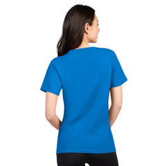 Detroit Lions G-III 4Her by Carl Banks Women's Super-Slim Lightweight Winning Crew T-Shirt - Blue discount