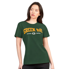 Green Bay Packers G-III 4Her by Carl Banks Women's Super-Slim Lightweight Winning Crew T-Shirt - Green outlet