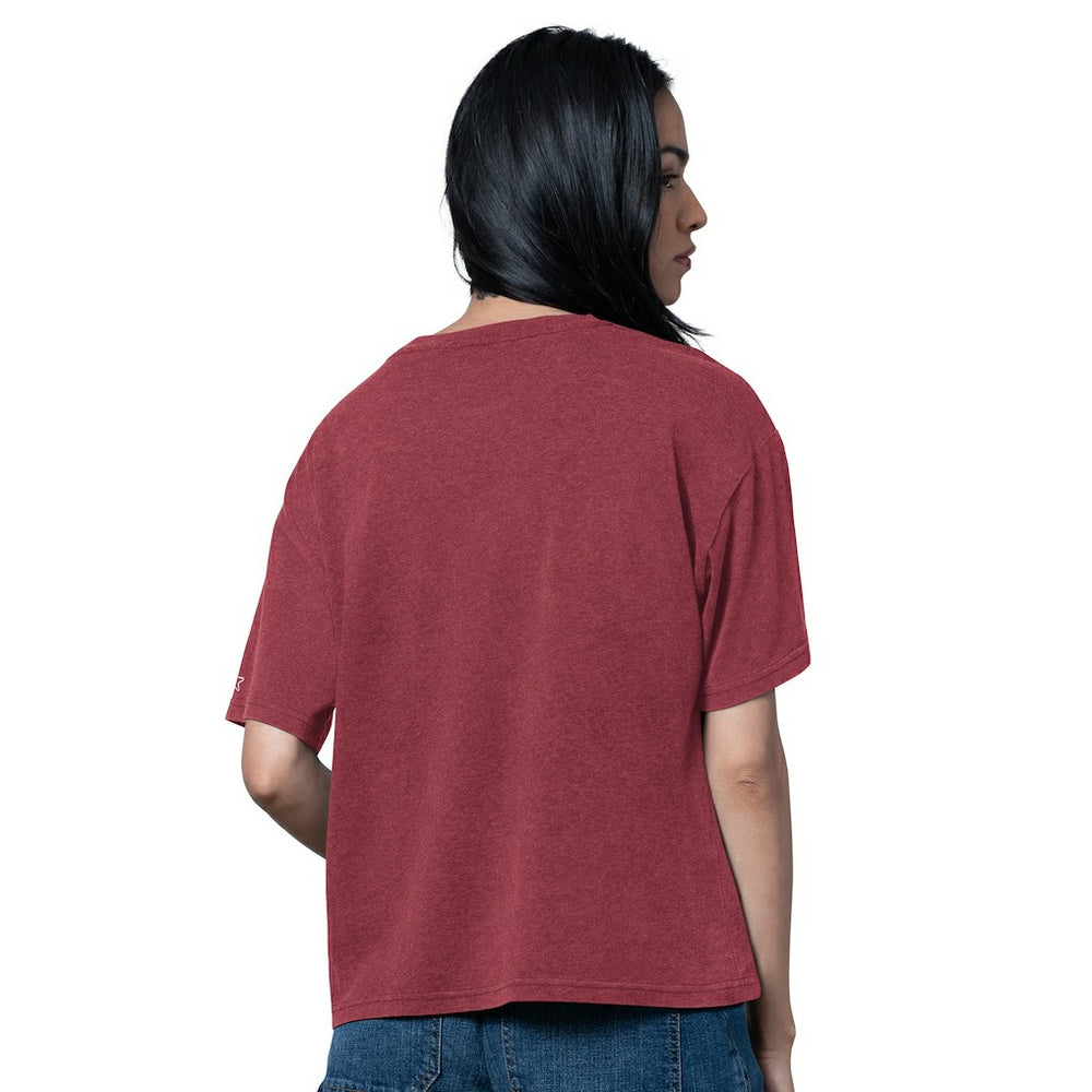 Arizona Cardinals Starter Women's Oversized Hall of Fame T-Shirt - Heather Cardinal cheap
