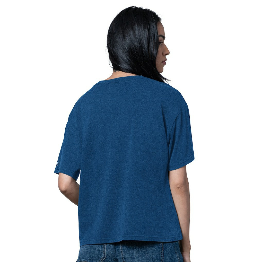 Indianapolis Colts Starter Women's Oversized Hall of Fame T-Shirt - Heather Royal for sale
