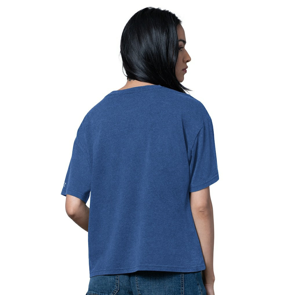 New York Giants Starter Women's Oversized Hall of Fame T-Shirt - Heather Royal online