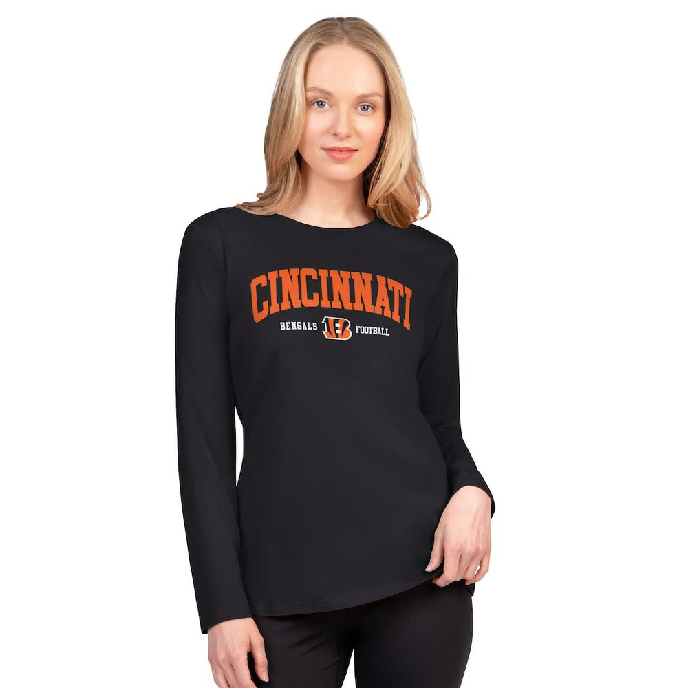Cincinnati Bengals G-III 4Her by Carl Banks Women's Best Play Long Sleeve T-Shirt - Black for sale