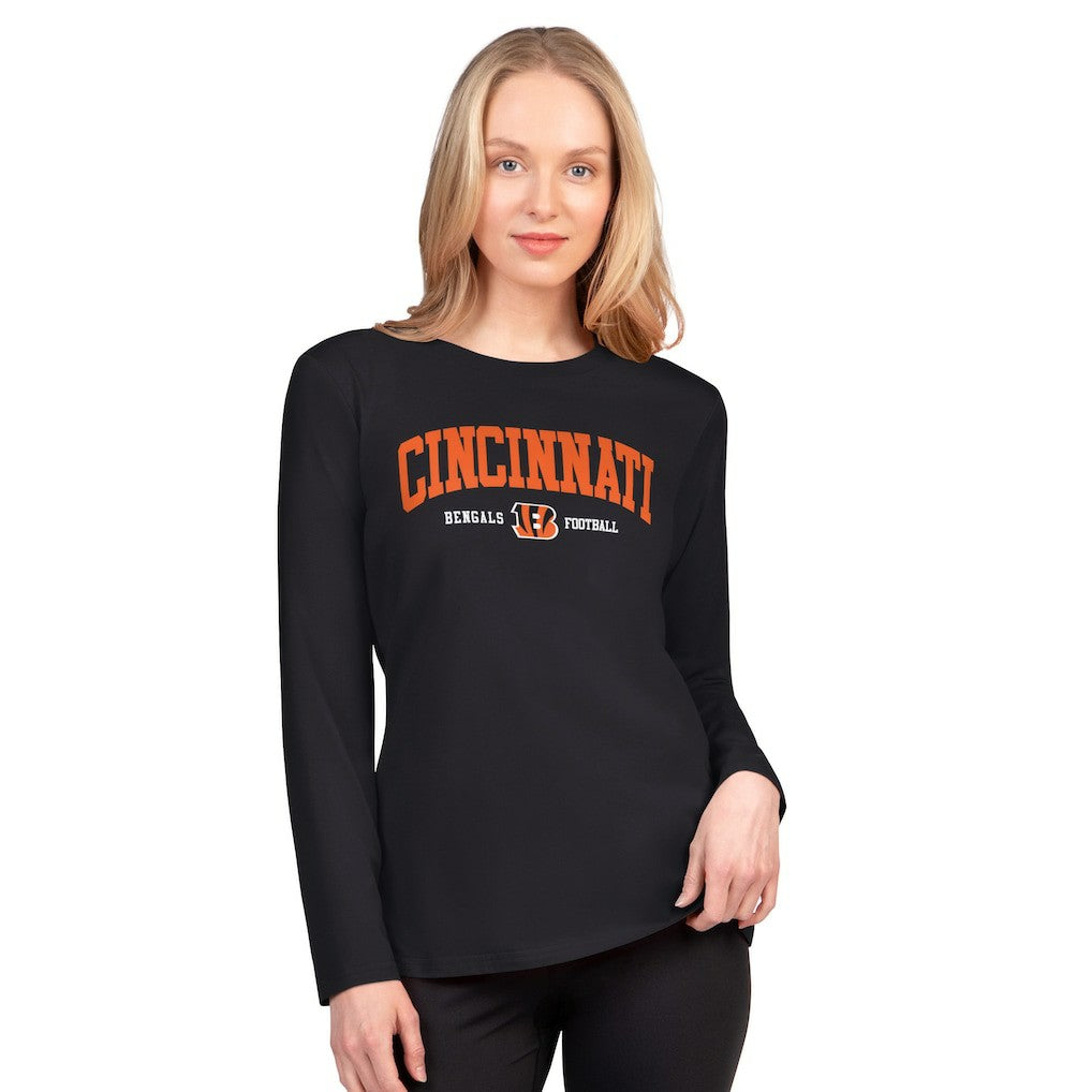 Cincinnati Bengals G-III 4Her by Carl Banks Women's Best Play Long Sleeve T-Shirt - Black for sale