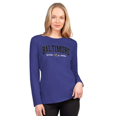 Baltimore Ravens G-III 4Her by Carl Banks Women's Best Play Long Sleeve T-Shirt - Purple on sale