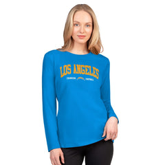 Los Angeles Chargers G-III 4Her by Carl Banks Women's Best Play Long Sleeve T-Shirt - Powder Blue cheap