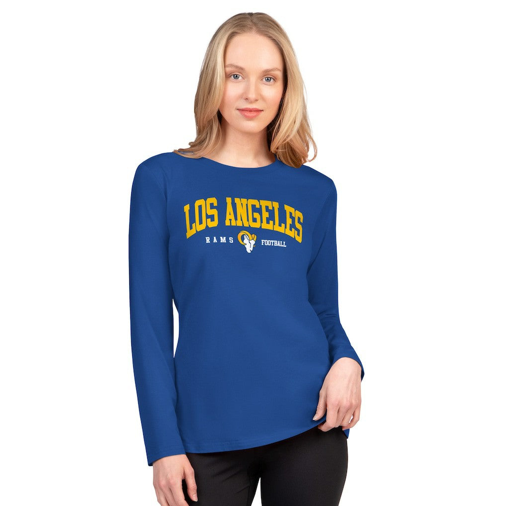 Los Angeles Rams G-III 4Her by Carl Banks Women's Best Play Long Sleeve T-Shirt - Royal cheap