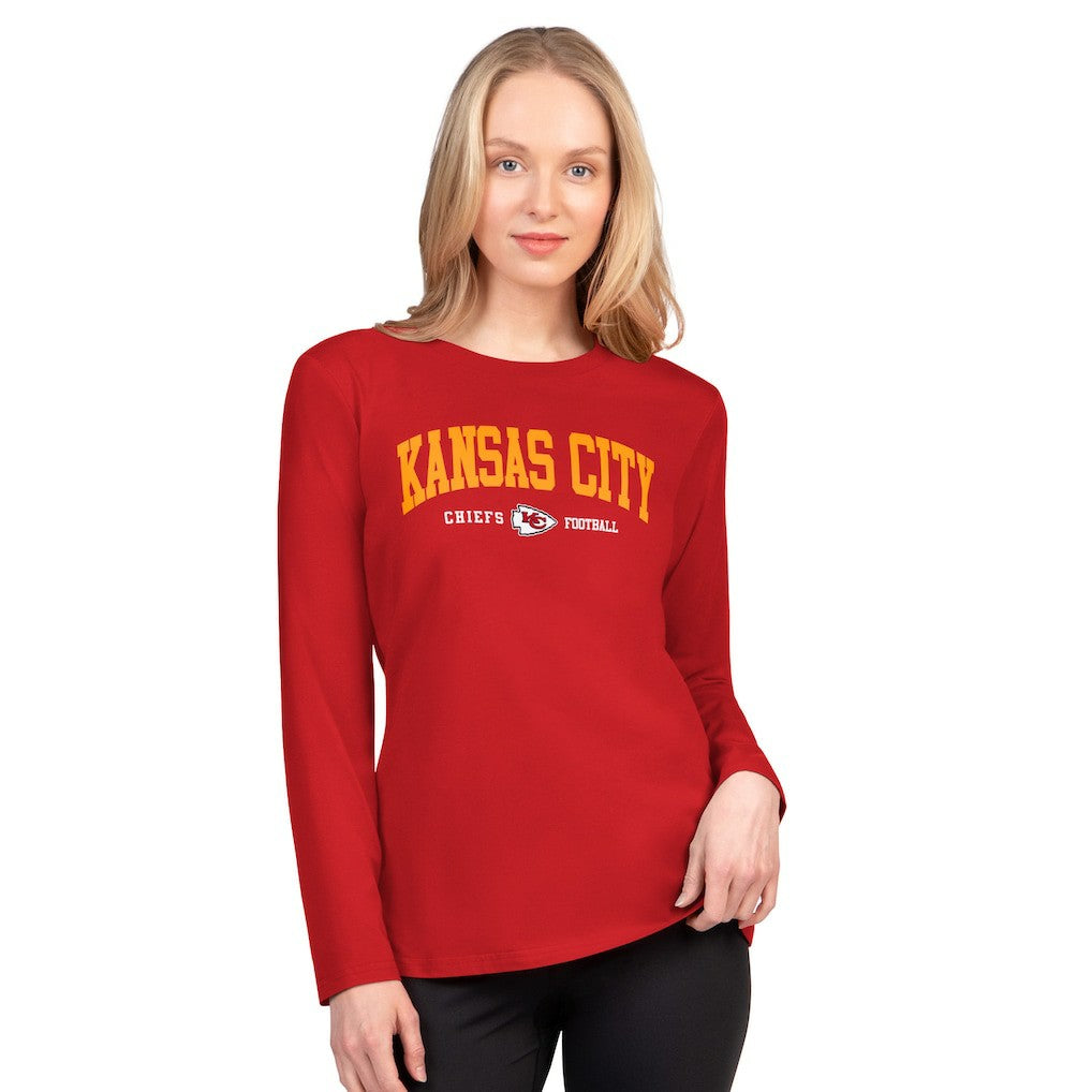 Kansas City Chiefs G-III 4Her by Carl Banks Women's Best Play Long Sleeve T-Shirt - Red sale