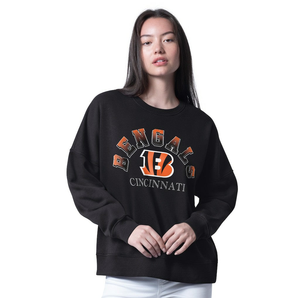 Cincinnati Bengals G-III 4Her by Carl Banks Women's Oversized Feud Sweatshirt - Black sale