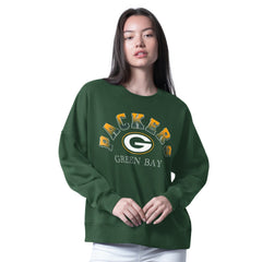 Green Bay Packers G-III 4Her by Carl Banks Women's Oversized Feud Sweatshirt - Green discount