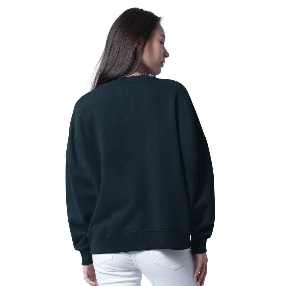 Houston Texans G-III 4Her by Carl Banks Women's Oversized Feud Sweatshirt - Navy discount