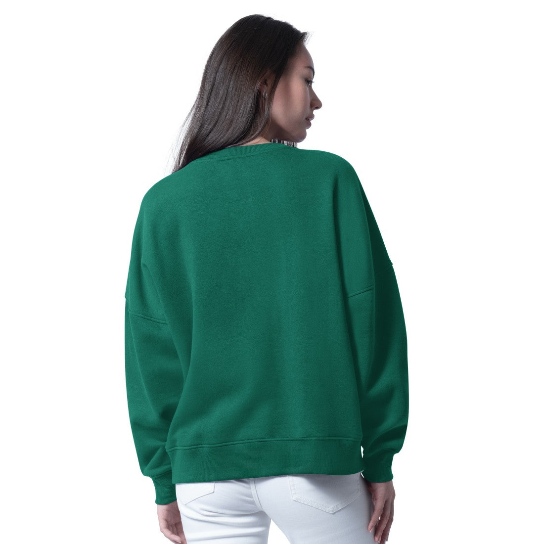 New York Jets G-III 4Her by Carl Banks Women's Oversized Feud Sweatshirt - Green cheap