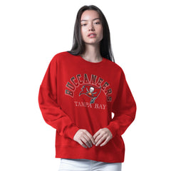 Tampa Bay Buccaneers G-III 4Her by Carl Banks Women's Oversized Feud Sweatshirt - Red for sale