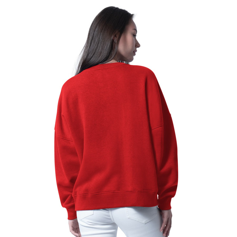 Tampa Bay Buccaneers G-III 4Her by Carl Banks Women's Oversized Feud Sweatshirt - Red for sale