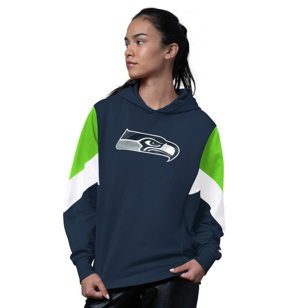 Seattle Seahawks Starter Women's Scrimmage Hoodie - College Navy discount