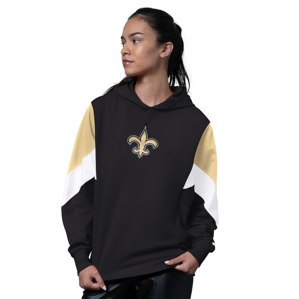 New Orleans Saints Starter Women's Scrimmage Hoodie - Black discount
