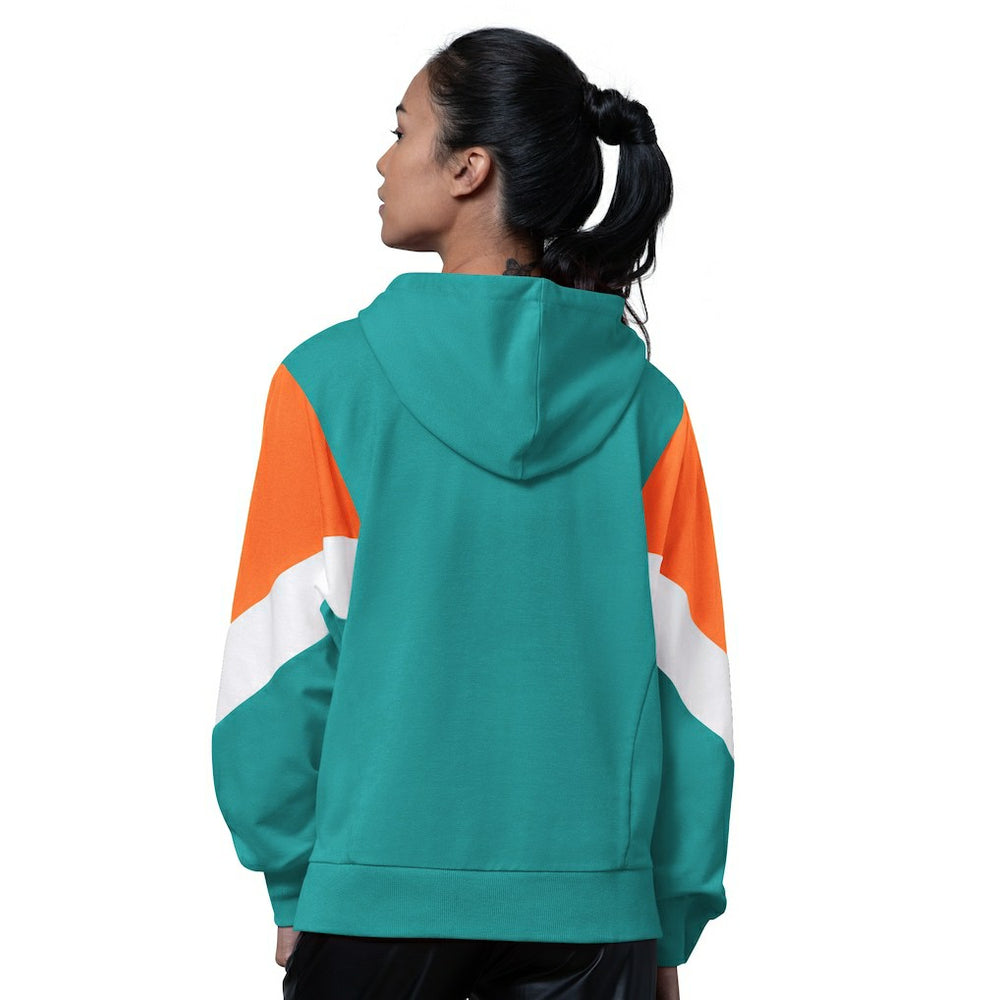 Miami Dolphins Starter Women's Scrimmage Hoodie - Aqua on sale