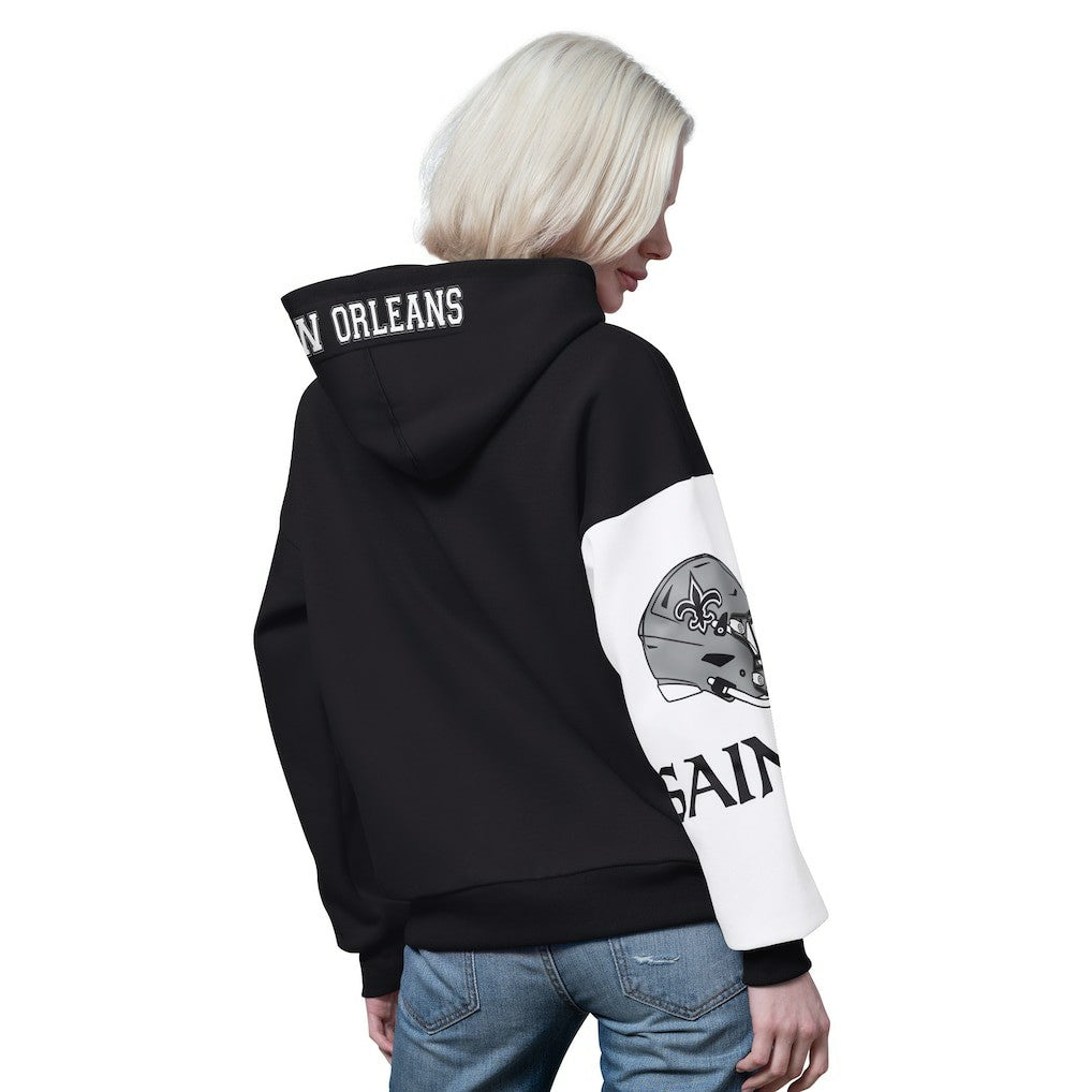 New Orleans Saints Starter Women's 4th Down Full-Zip Hoodie - Black for sale