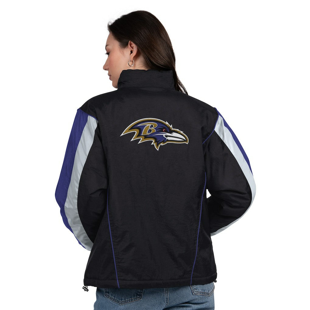Baltimore Ravens Starter Women's Thursday Night Gridiron Half-Zip Jacket - Black/Purple online