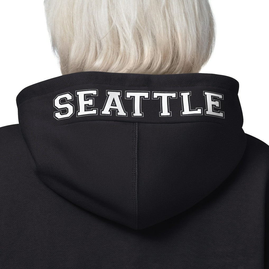 Seattle Seahawks Starter Women's 4th Down Full-Zip Hoodie - Black on sale