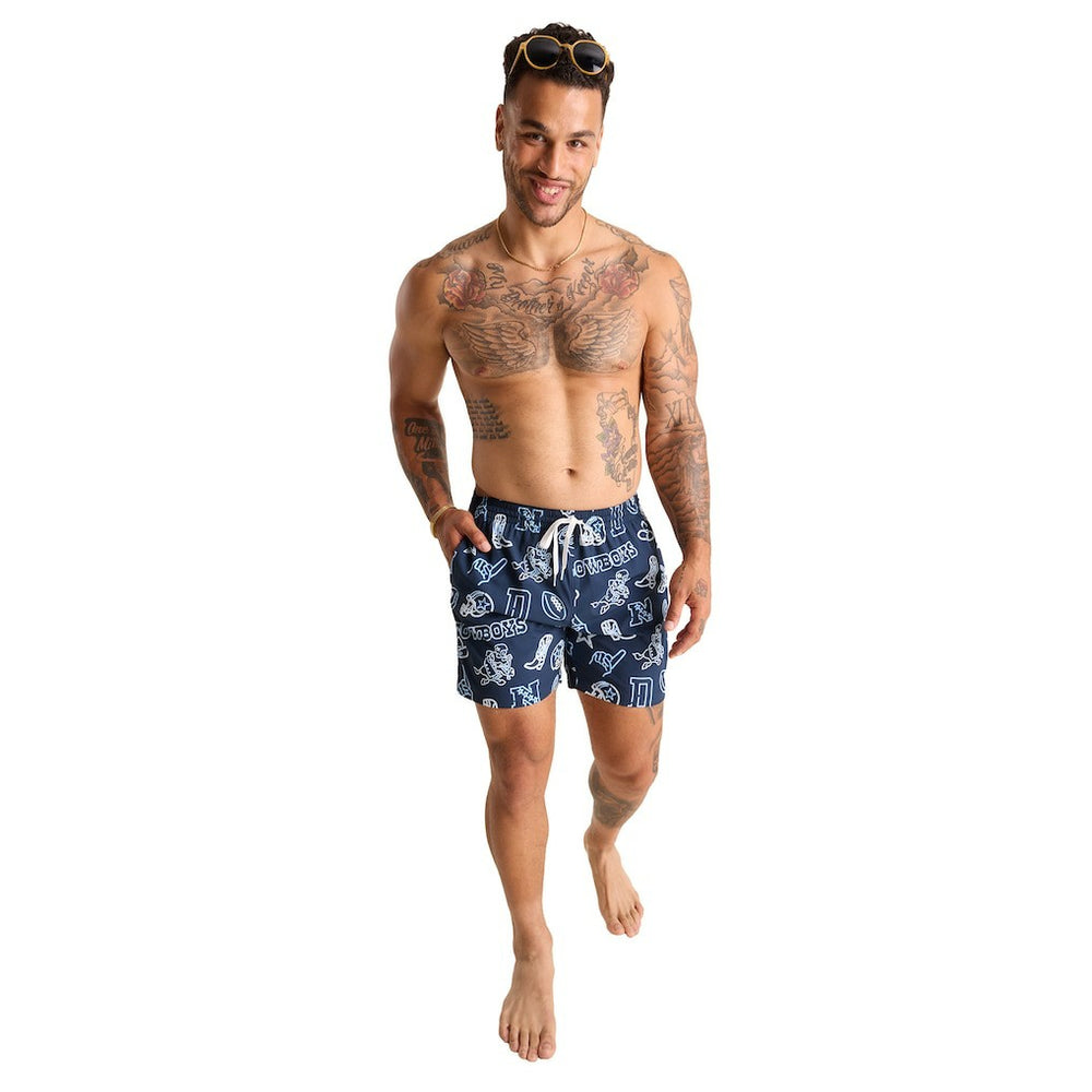 Dallas Cowboys Chubbies The Neon 5.5" Classic Lined Swim Trunks - Navy outlet