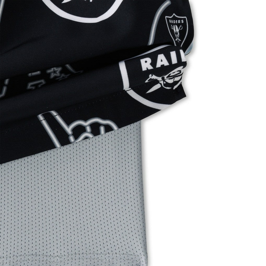 Las Vegas Raiders Chubbies The Neon 5.5" Classic Lined Swim Trunks - Black on sale