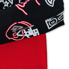 Atlanta Falcons Chubbies The Neon 5.5" Classic Lined Swim Trunks - Black online