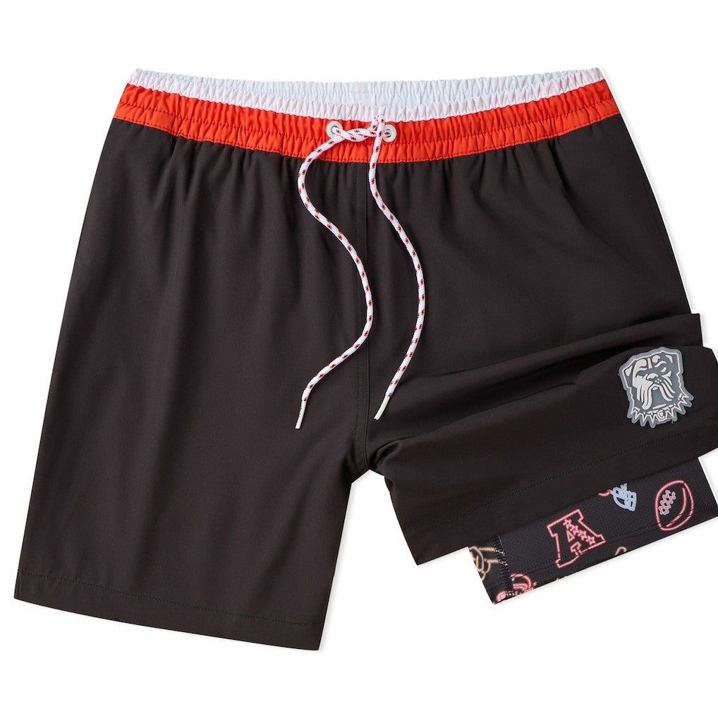 Cleveland Browns Chubbies 5.5" Classic Lined Swim Trunks - Brown on sale