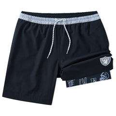 Las Vegas Raiders Chubbies 5.5" Classic Lined Swim Trunks - Black for sale