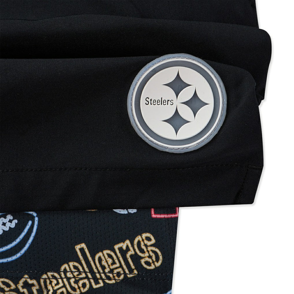 Pittsburgh Steelers Chubbies 5.5" Classic Lined Swim Trunks - Black on sale