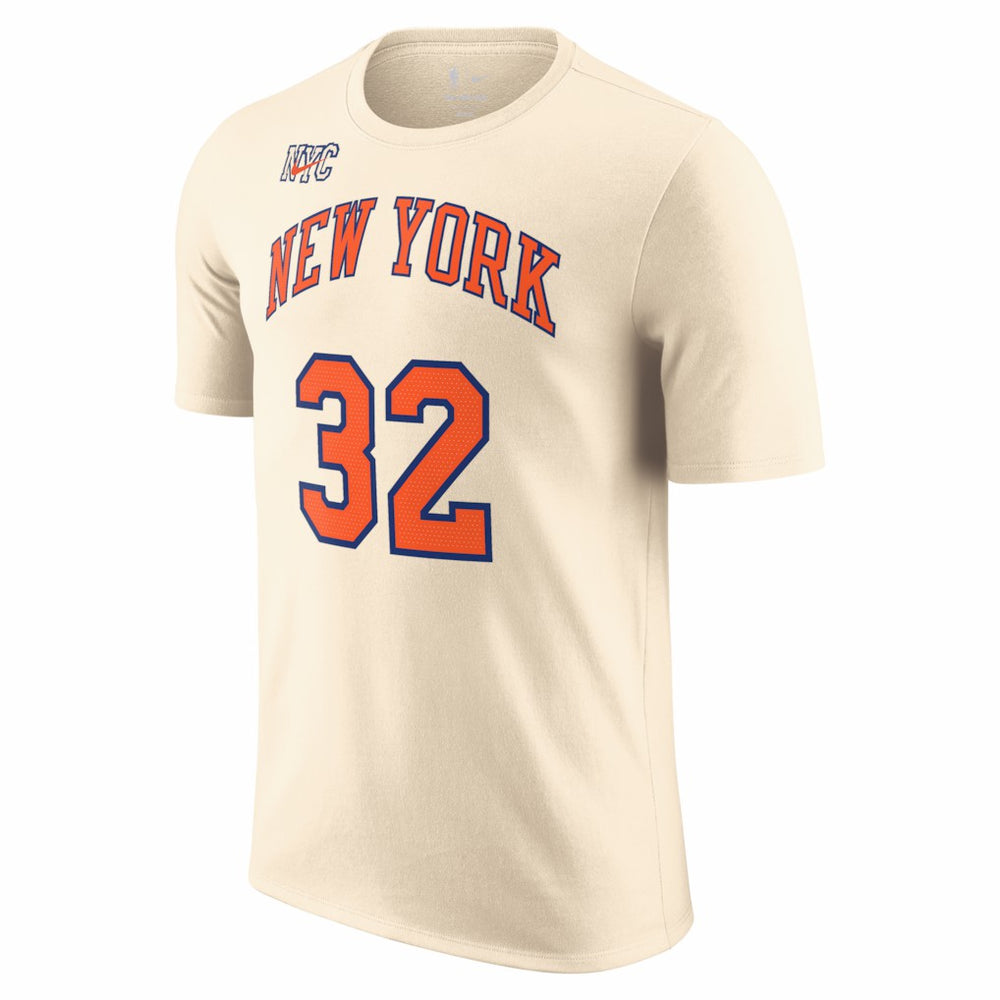 Karl-Anthony Towns New York Knicks Unisex 2025/26 City Edition Name & Number T-Shirt - Cream | Nike discount