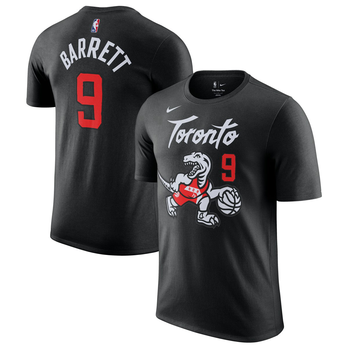 RJ Barrett Toronto Raptors Unisex 2025/26 City Edition Name & Number T-Shirt - Black | Nike outlet