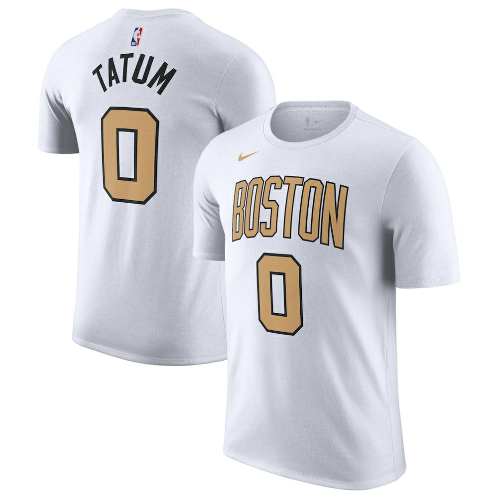 Jayson Tatum Boston Celtics Unisex 2025/26 City Edition Name & Number T-Shirt - White | Nike for sale